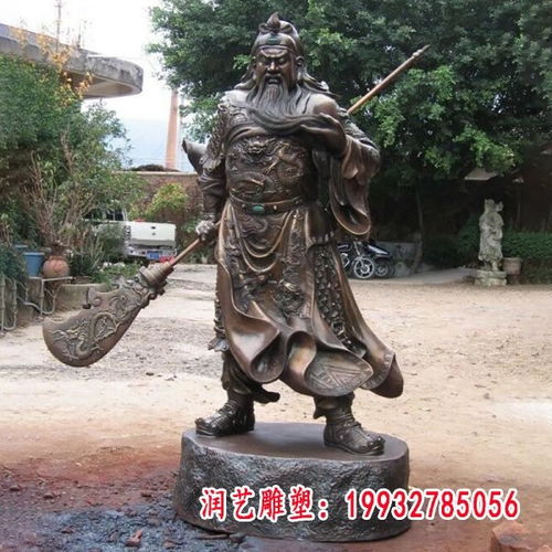 銅雕拿刀關(guān)公 江西關(guān)公青銅雕塑加工廠的藝術(shù)傳承與現(xiàn)代工藝